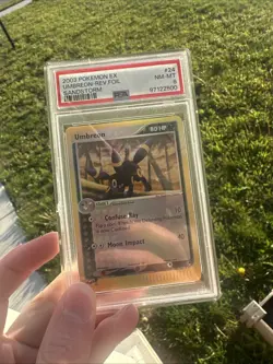 Pokemon Umbreon EX Sandstorm Reverse Holo Rare #24 PSA 8 Mint - Image 3