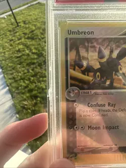 Pokemon Umbreon EX Sandstorm Reverse Holo Rare #24 PSA 8 Mint - Image 4