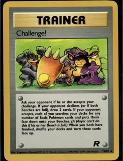 Challenge! Uncommon Team Rocket 74/82 Trainer Unlimited Pokemon Card - Image 1