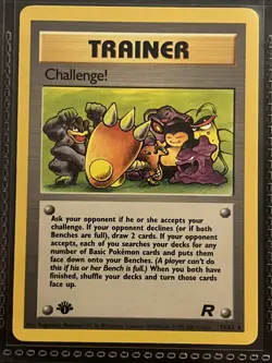 Vintage Pokemon TCG Team Rocket Challenge! Trainer Card 74/82 WOTC 2000 English - Image 1