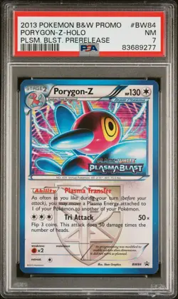 Pokemon Porygon-Z Prerelease Promo - Plasma Blast - BW84 - PSA 7 - Image 1