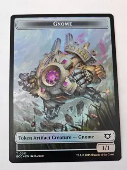 MTG - Gnome | Elemental FOIL Double Sided Token - Edge of Eternities - Image 2
