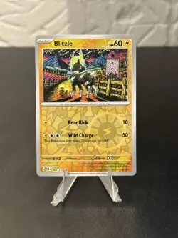 Pokemon - Blitzle - 062/182 - Paradox Rift - Reverse Holo Rare - NM/M - new - Image 1