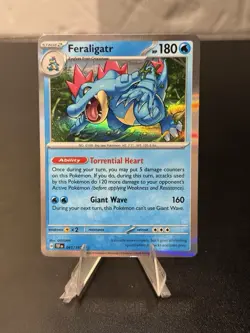 Pokemon TCG Feraligatr 041/162 SV05: Temporal Forces Holo Rare - Image 1