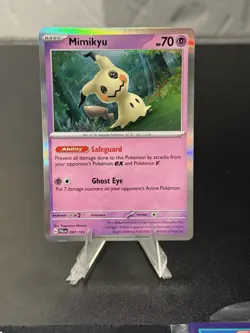 Mimikyu Holofoil Rare SV02: Paldea Evolved PAL Psychic 097/193 Pokemon Card TCG - Image 1