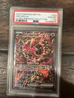 2025 POKEMON MEP EN-ME BLACK STAR PROMO #024 ORICORIO EX PSA 10 - Image 1