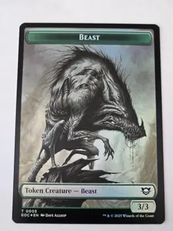 MTG - Clue | Beast FOIL Double Sided Token - Edge of Eternities - Image 1