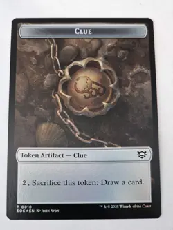MTG - Clue | Beast FOIL Double Sided Token - Edge of Eternities - Image 2