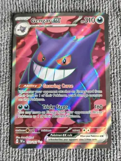 Pokemon Gengar ex 193/162 Scarlet & Violet Temporal Forces Near Mint - Image 1