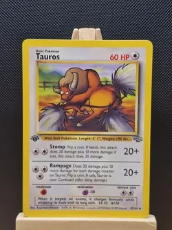 Pokemon 1999 WOTC 1st Edition Jungle Tauros 47/64 - Near Mint - Image 1
