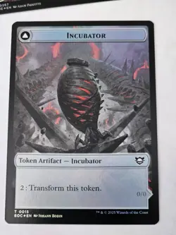 MTG - Incubator | Phyrexian FOIL Double Sided Token - Edge of Eternities - Image 1