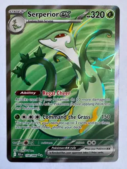 Pokemon TCG BLK Black Bolt 156/086 Serperior ex Ultra Rare - Image 1