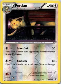 Persian 62/98 XY - Ancient Origins Reverse Holo Pokemon TCG NM / LP - Image 1