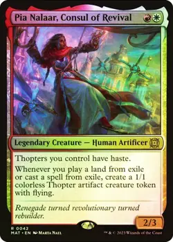 MTG - Pia Nalaar, Consul of Revival - Foil - MOM Aftermath - Magic the Gathering - Image 1