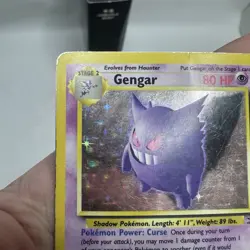 Pokemon TCG Gengar Fossil Holo Card 5/62 Unlimited Rare Damaged Poor - Image 5