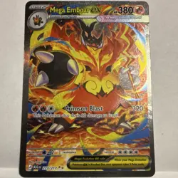 Nintendo Mega Emboar EX 273/217 XY Secret Rare Holo English 380HP - Image 1