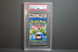 PSA Gem Mint 1999 WOTC Pokemon Base Set Foil Pack Venusaur Artwork WOTC - Image 1