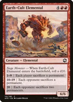 Earth-Cult Elemental #141/281 MTG Adventures in The Forgotten Realms NM x4 - Image 1
