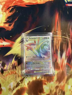 Serperior VSTAR 196/195 Secret Rare Pokemon TCG Silver Tempest NM - Image 1