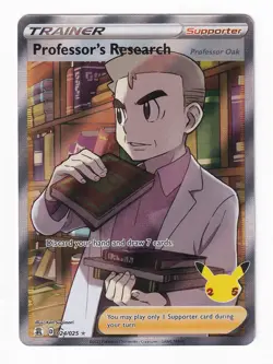 Professor's Research 024/025 - Celebrations - NM Full Art Trainer - Pokemon TCG - Image 1