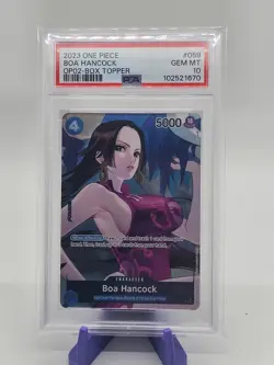 PSA GEM MINT 10 'Boa Hancock' - (Box Topper) OP02-059 - Image 1