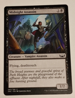 Midnight Assassin #087/281 MTG Streets of New Capenna SNC Common x4 NM - Image 1