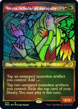 MTG - Meria, Scholar of Antiquity - Textured Foil - DMU - Magic the Gathering - Image 1