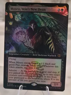 Moseo, Vein's New Dean (Extended Art) (R) Foil #326 Secrets of Strixhaven MTG NM - Image 1