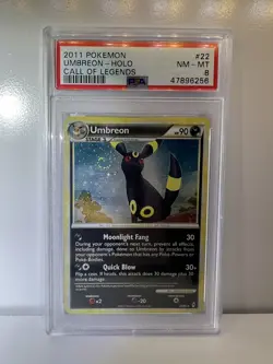 Umbreon 2011 Pokemon Call of Legends PSA 8 #22 - Image 1