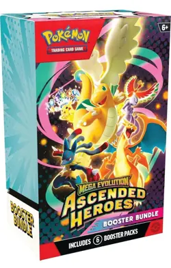 Pokemon TCG: Mega Evolution-Ascended Heroes Booster Bundle (6 Packs) - Image 3