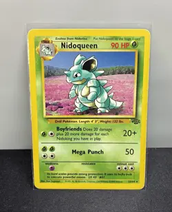 🌴 Nidoqueen 23/64 Jungle Unlimited Regular Non-Holo MP/HP WOTC Vintage Pokemon - Image 1