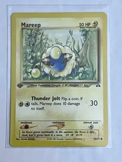 Pokemon TCG Mareep 58/75 1st Edition Neo Discovery NM - Image 1