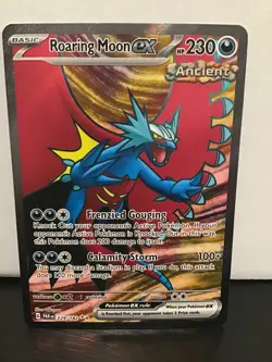 Roaring Moon ex 229/182 Ultra Rare Pokemon Paradox Rift Full Art Holo - Image 1