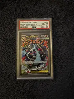 2025 POKEMON MEP EN-ME BLACK STAR PROMO #023 MEGA CHARIZARD X EX PSA 10 - Image 1