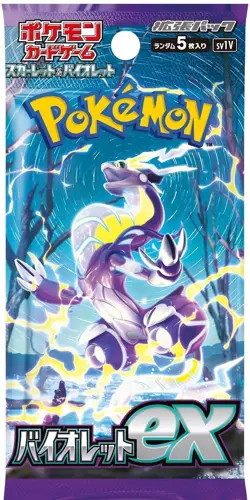 Pokemon TCG Violet ex Booster Pack Factory Sealed Japan 4521329373522 - Image 1