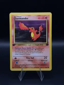 2000 POKEMON TEAM ROCKET FIRST EDITION CHARMANDER 50/82 COMMON - Image 1