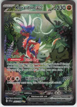 KORAIDON EX 247/198 SCARLET & VIOLET POKEMON SPECIAL ILLUSTRATION RARE NM/M - Image 1