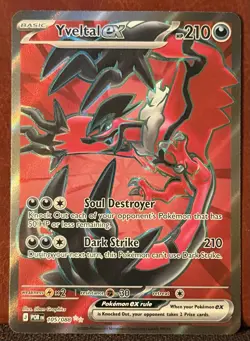 Yveltal ex 105/088 Full Art Ultra Rare - Me03: Perfect Order - Pokemon TCG NM - Image 1