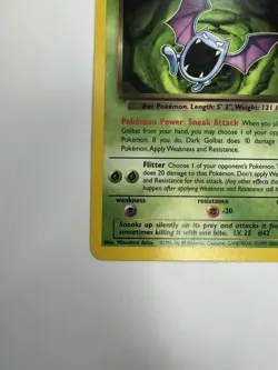 Pokemon Dark Golbat 24/82 Team Rocket Unlimited Regular Rare 50 HP English - Image 3