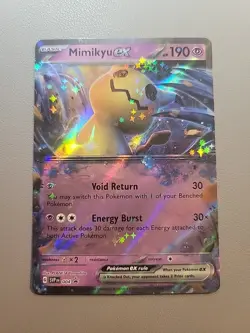 Pokemon TCG Mimikyu EX 004 Black Star Promo Holo Scarlet & Violet NM - Image 1