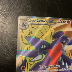 CYNTHIA'S GARCHOMP EX 215/182 ULTRA RARE DESTINED RIVALS POKEMON - Image 3