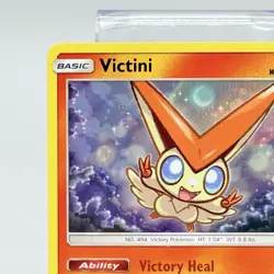 Victini Holo Rare 30/236 Sun & Moon Cosmic Eclipse 2019 Pokemon TCG LP+ - Image 2