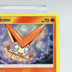 Victini Holo Rare 30/236 Sun & Moon Cosmic Eclipse 2019 Pokemon TCG LP+ - Image 3
