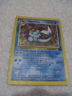 Vaporeon 12/64 Jungle Set Holo Rare Vintage 1999 Pokemon Card - Image 1