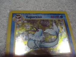 Vaporeon 12/64 Jungle Set Holo Rare Vintage 1999 Pokemon Card - Image 3