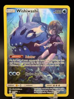 Pokemon TCG Sun & Moon Cosmic Eclipse Wishiwashi 240/236 Secret Rare Holo NM - Image 1