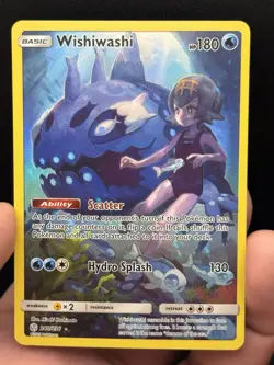 Pokemon TCG Sun & Moon Cosmic Eclipse Wishiwashi 240/236 Secret Rare Holo NM - Image 3