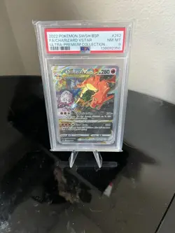 2022 Pokemon SWSH BSP Charizard VSTAR #262 Ultra Premium Collection PSA 8 NM-MT - Image 1