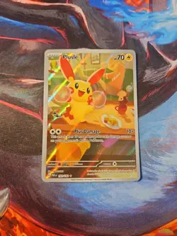 Pokemon Plusle Illustration Rare Holo 193/182 SV04: Paradox Rift - Image 1