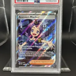 2025 Pokemon Mega Evolutions Acerola’s Mischief #165 Ultra Rare EN Graded PSA 10 - Image 3